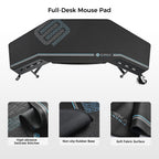 Wing-Shaped Studio Desk (73x23)