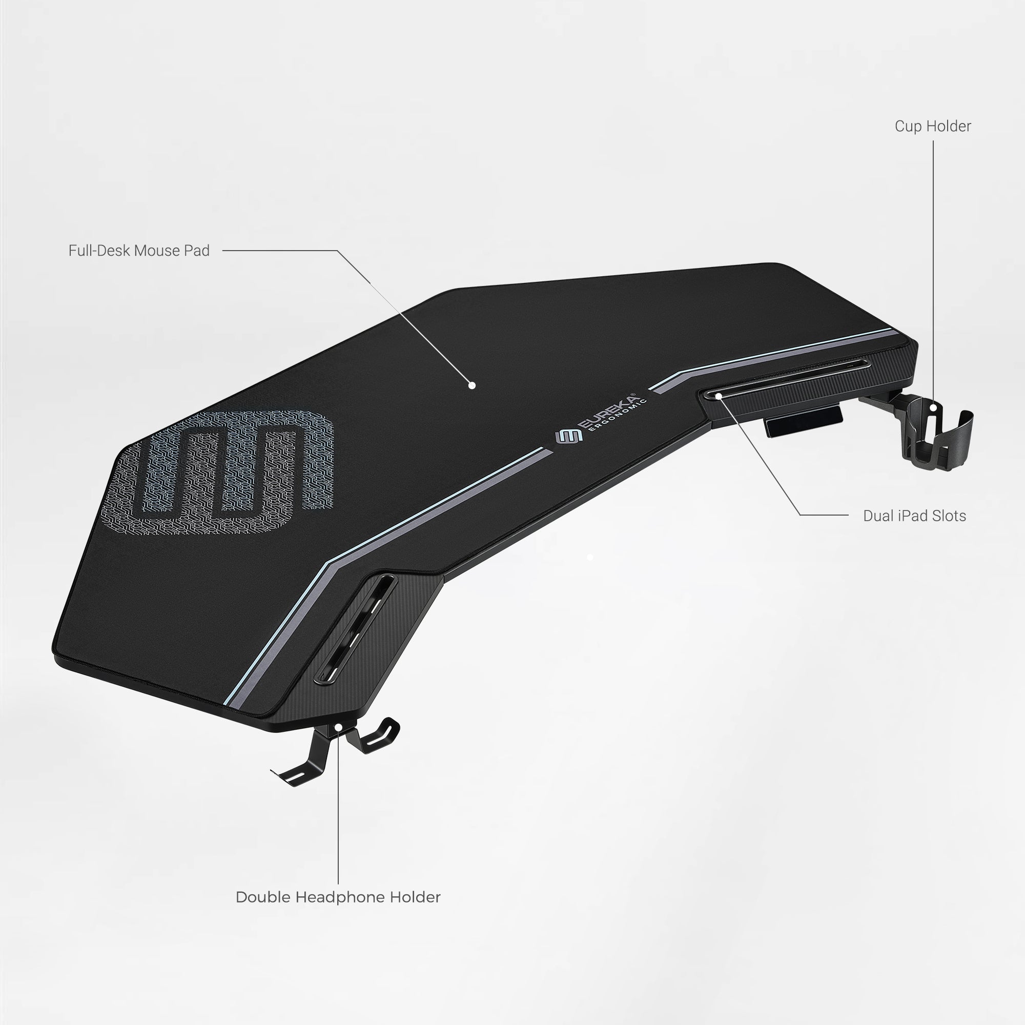 Wing-Shaped Standing Desk (63x23)