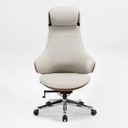 Napa Leather Executive Chair - Soft Curves Upholstered Frame