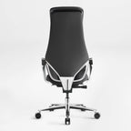 Genuine Leather Executive Office Chair - Butterfly Design High Back