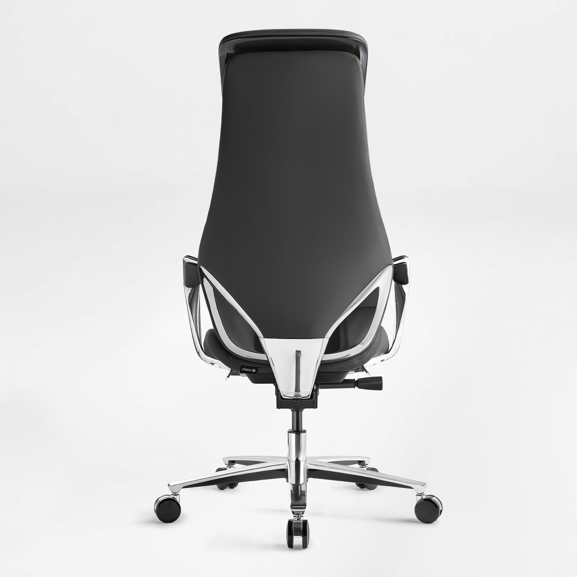 Genuine Leather Executive Office Chair - Butterfly Design High Back