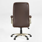 Faux Leather Home Office Chair - Ergonomic Cream