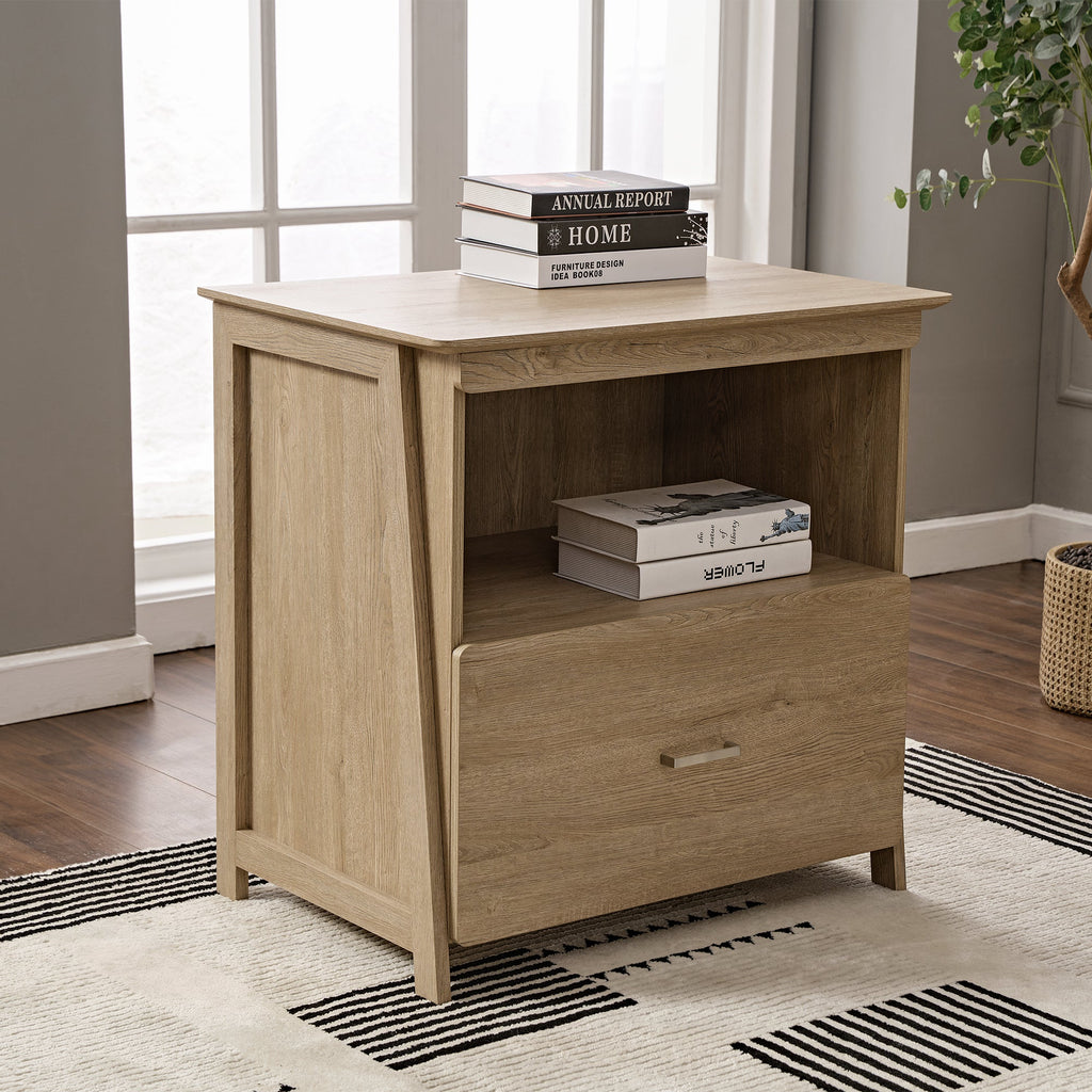 29'' Display File Storage Cabinet, Oak