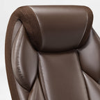 Faux Leather Home Office Chair - Ergonomic Cream