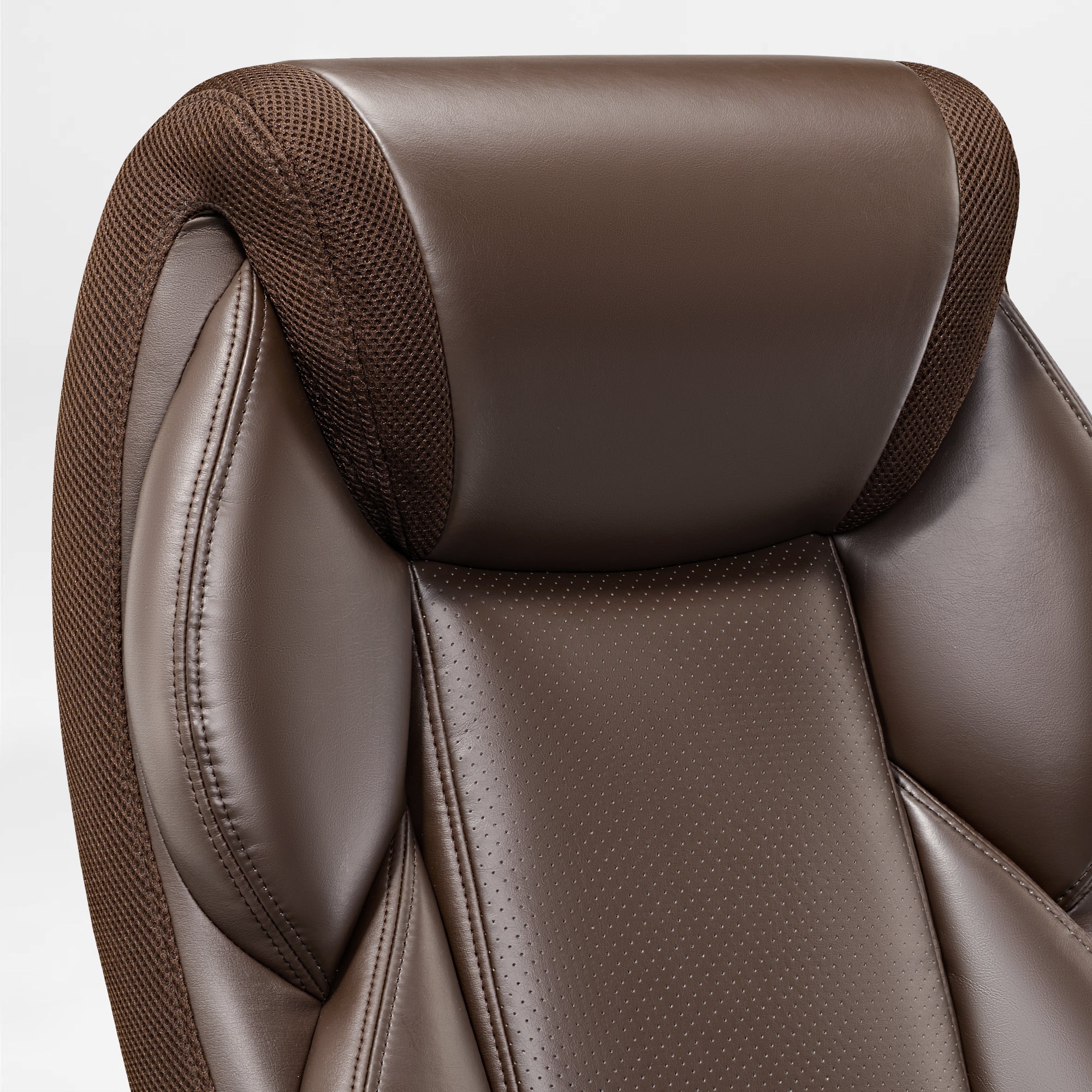 Faux Leather Home Office Chair - Ergonomic Cream