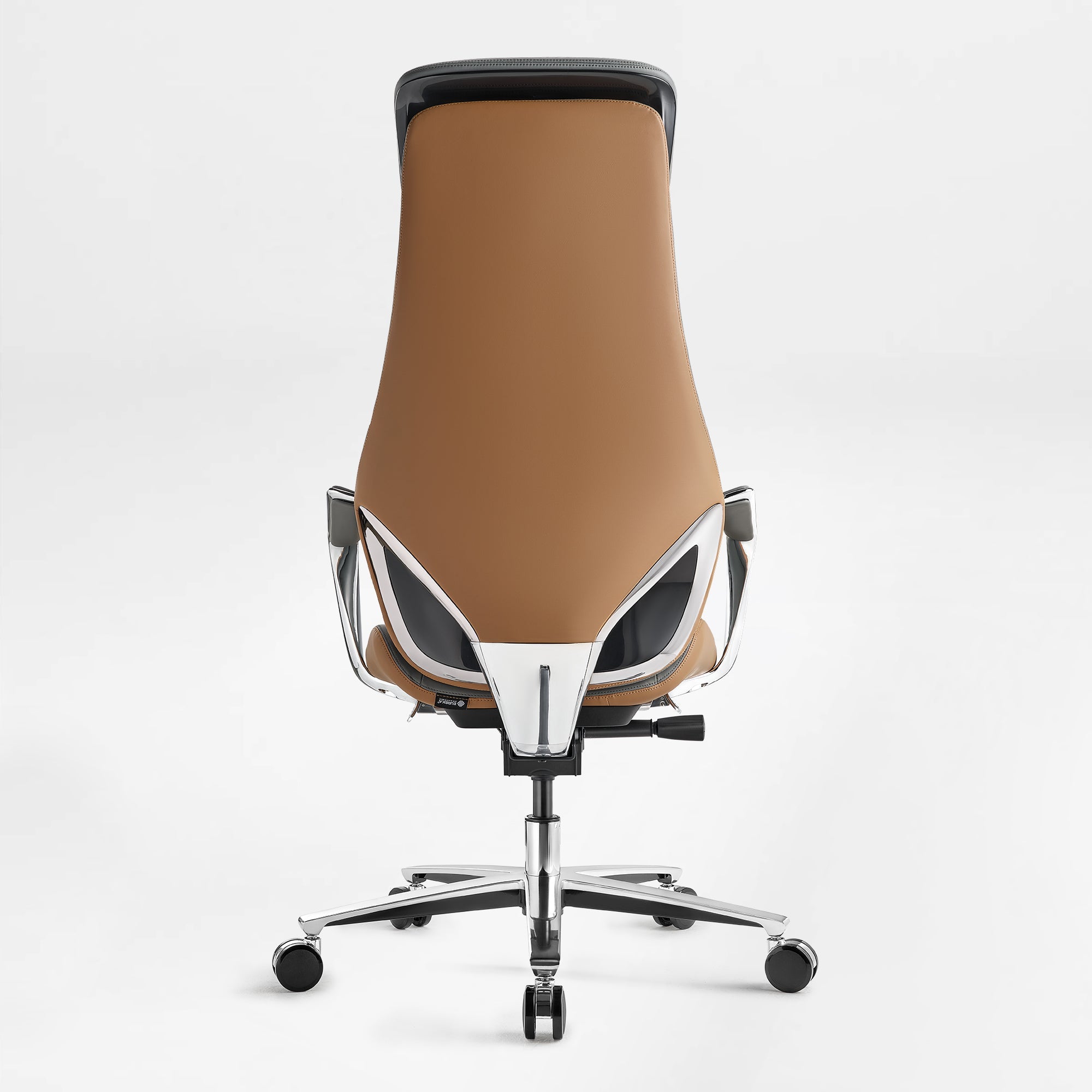 Genuine Leather Executive Office Chair - Butterfly Design High Back