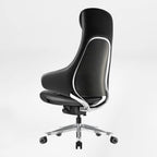 Napa Leather Executive Chair - Soft Curves Upholstered Frame