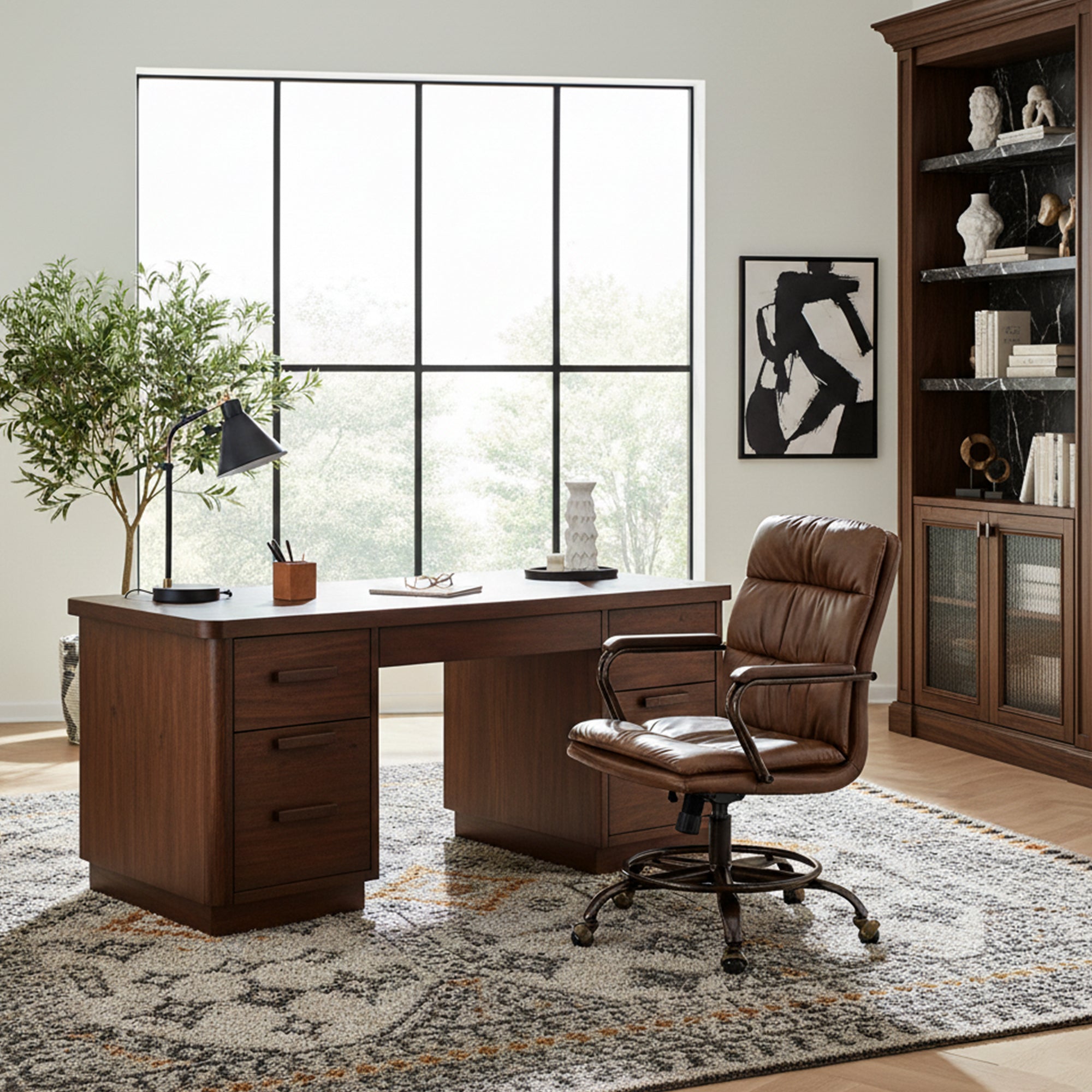 PU Leather Home Office Chair