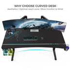 Full-Surface Mousepad Gaming Desk (60x27)