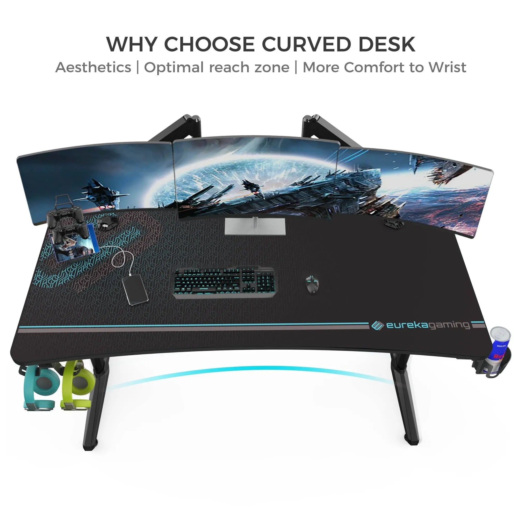 Full-Surface Mousepad Gaming Desk (60x27)