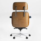 Genuine Leather Executive Office Chair - Classic Ergonomic Design