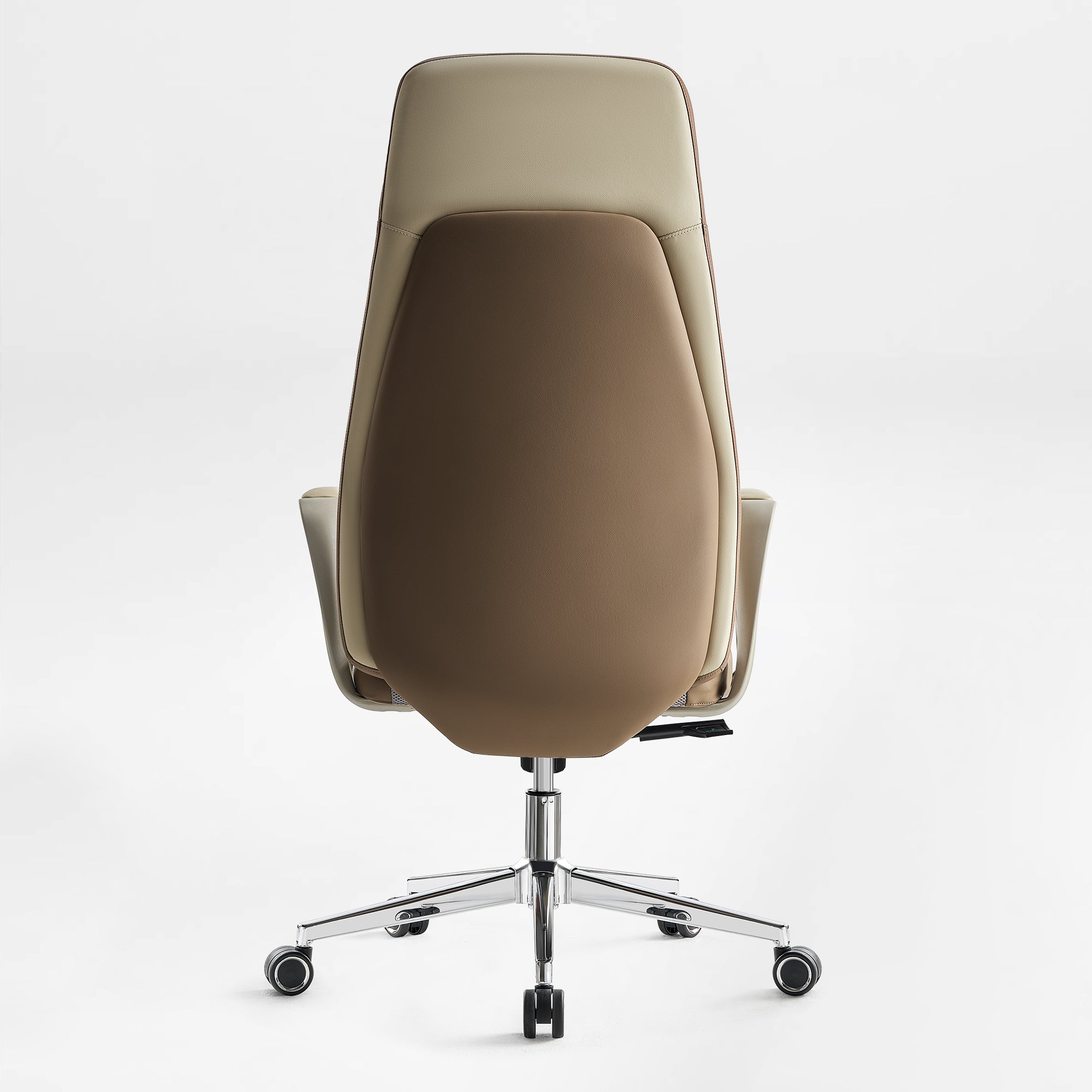 Faux Leather Executive Ergonomic Office Chair - Contoured Spine Support