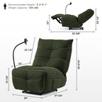Recliner with Wireless Charging and USB Port