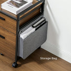 23'' Rolling File Cabinet with Drawer