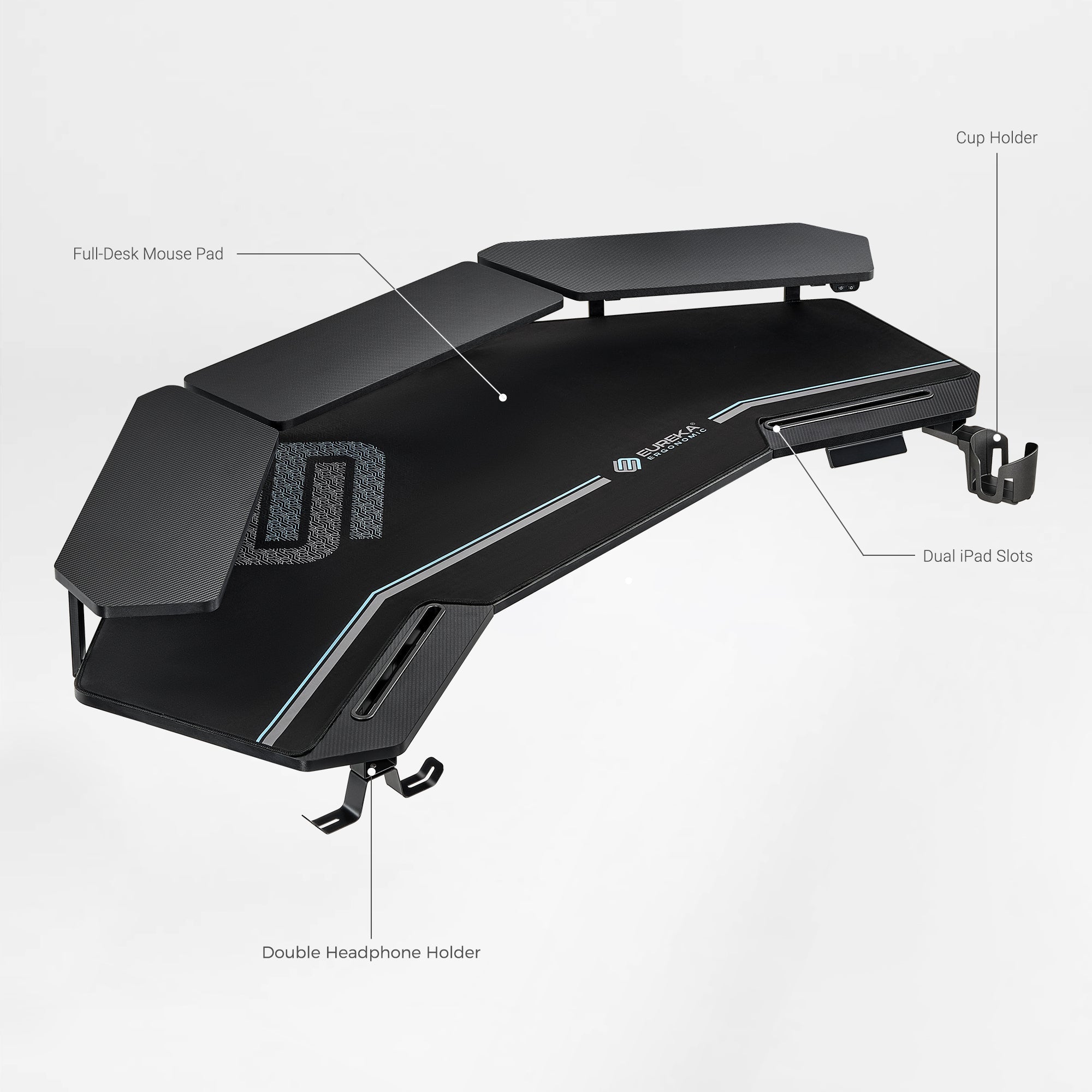 Wing-Shaped Standing Desk (63x23)