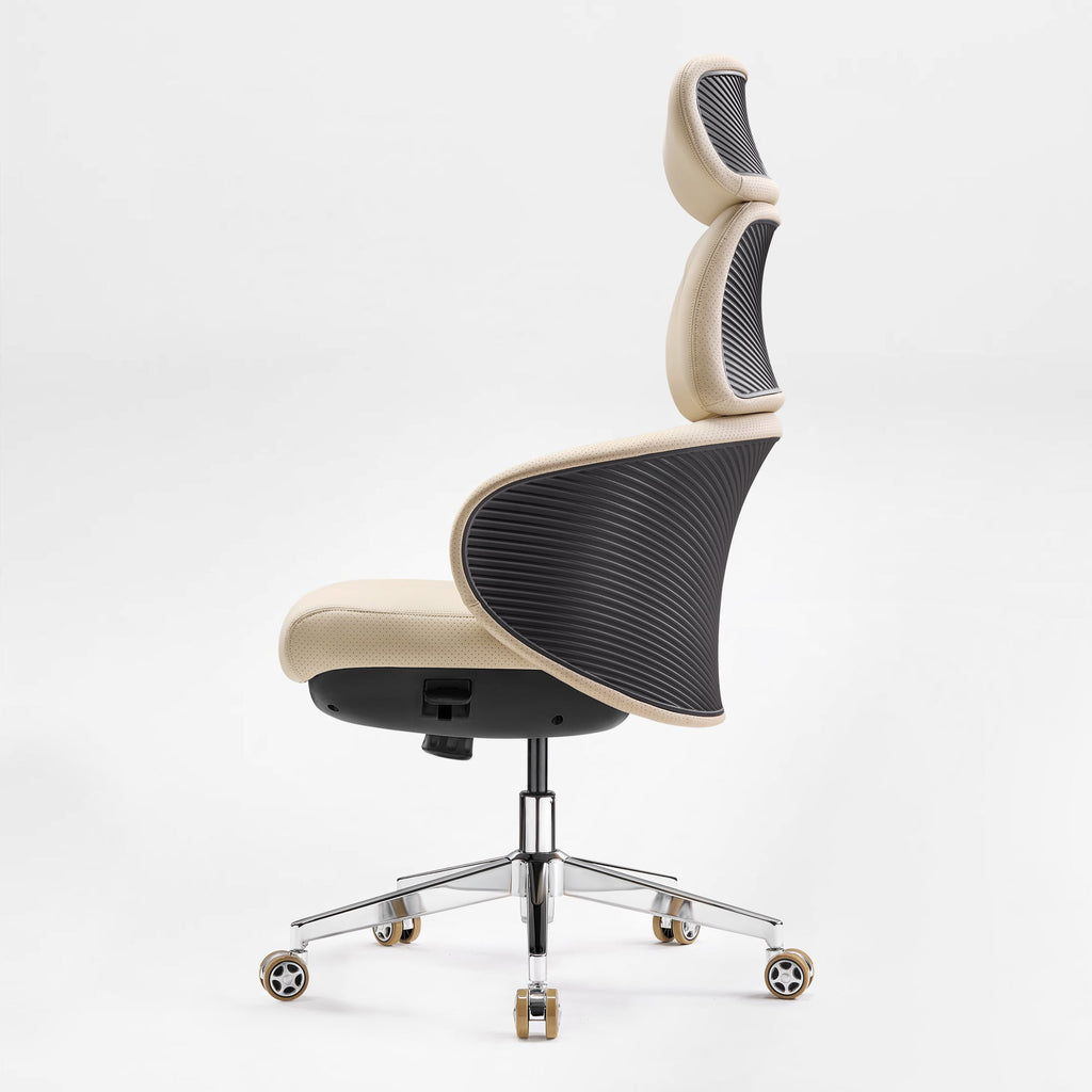 Microfiber Leather Executive Office Chair - Modern Lines Home Office
