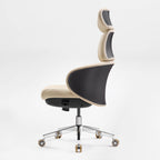 Microfiber Leather Executive Office Chair - Modern Lines Home Office
