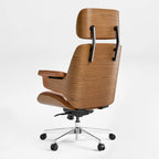 Genuine Leather Executive Office Chair - Classic Ergonomic Design