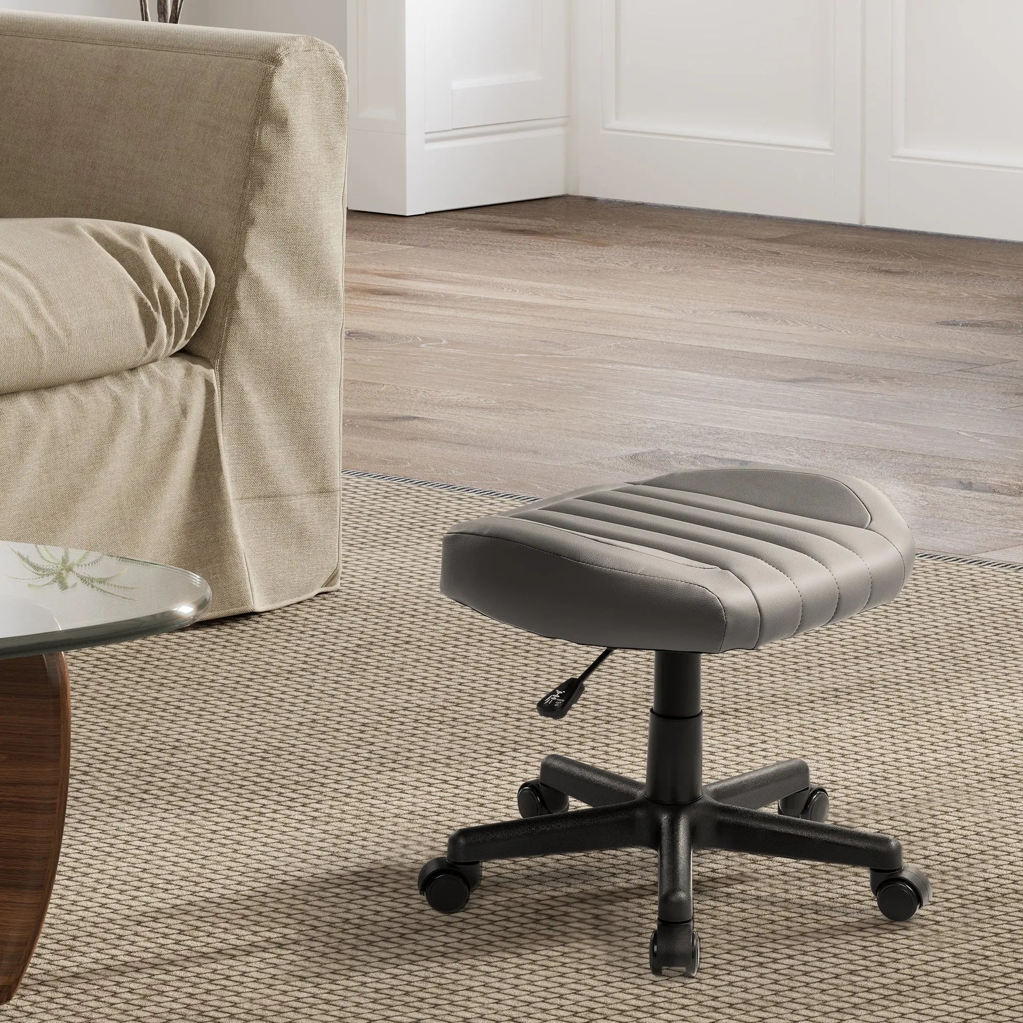 Footstool with Wheels