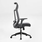 Microfiber Leather Office Chair - Dual-Layer Contoured Ergonomic