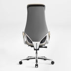 Genuine Leather Executive Office Chair - Butterfly Design High Back