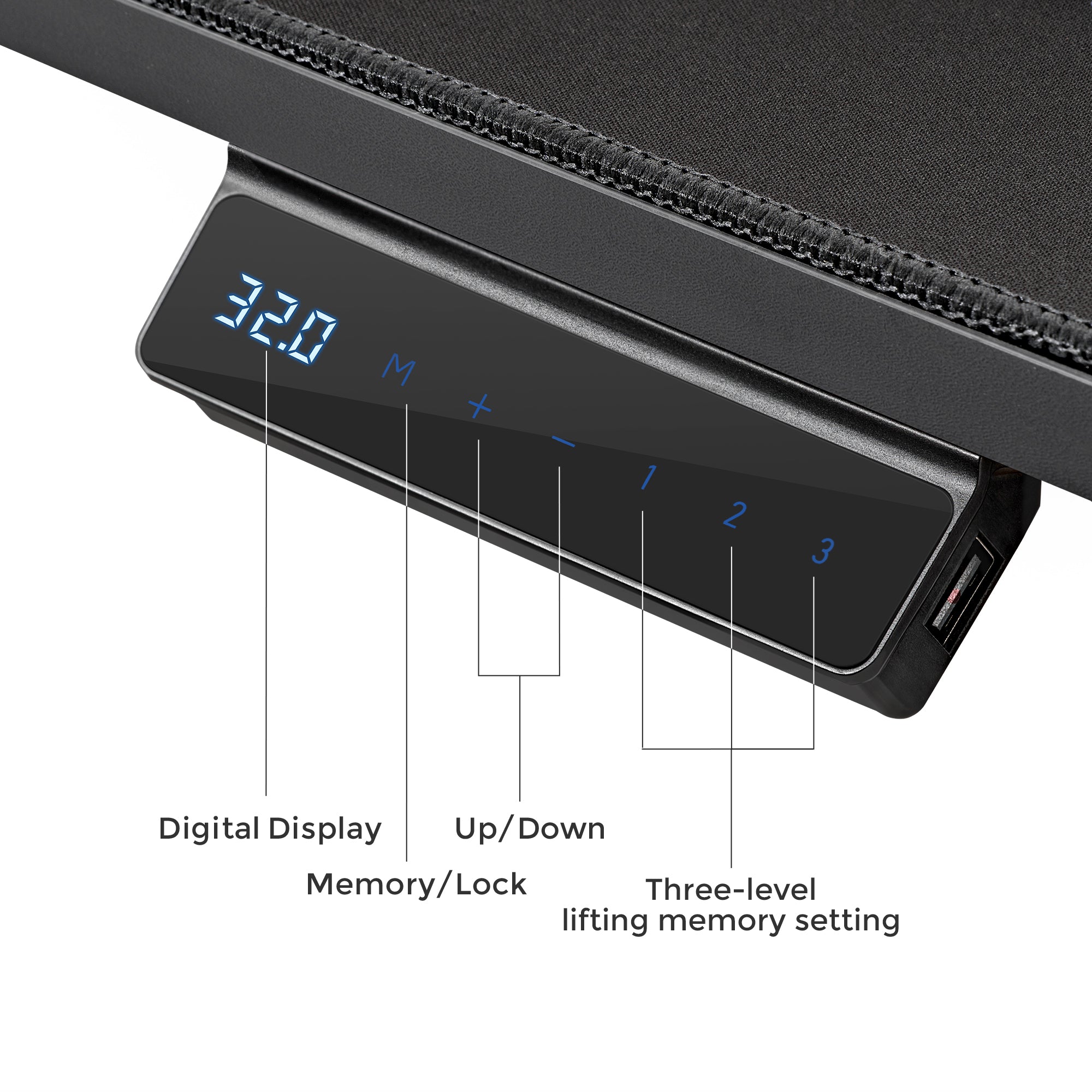 Wing-Shaped Standing Desk (63x23)
