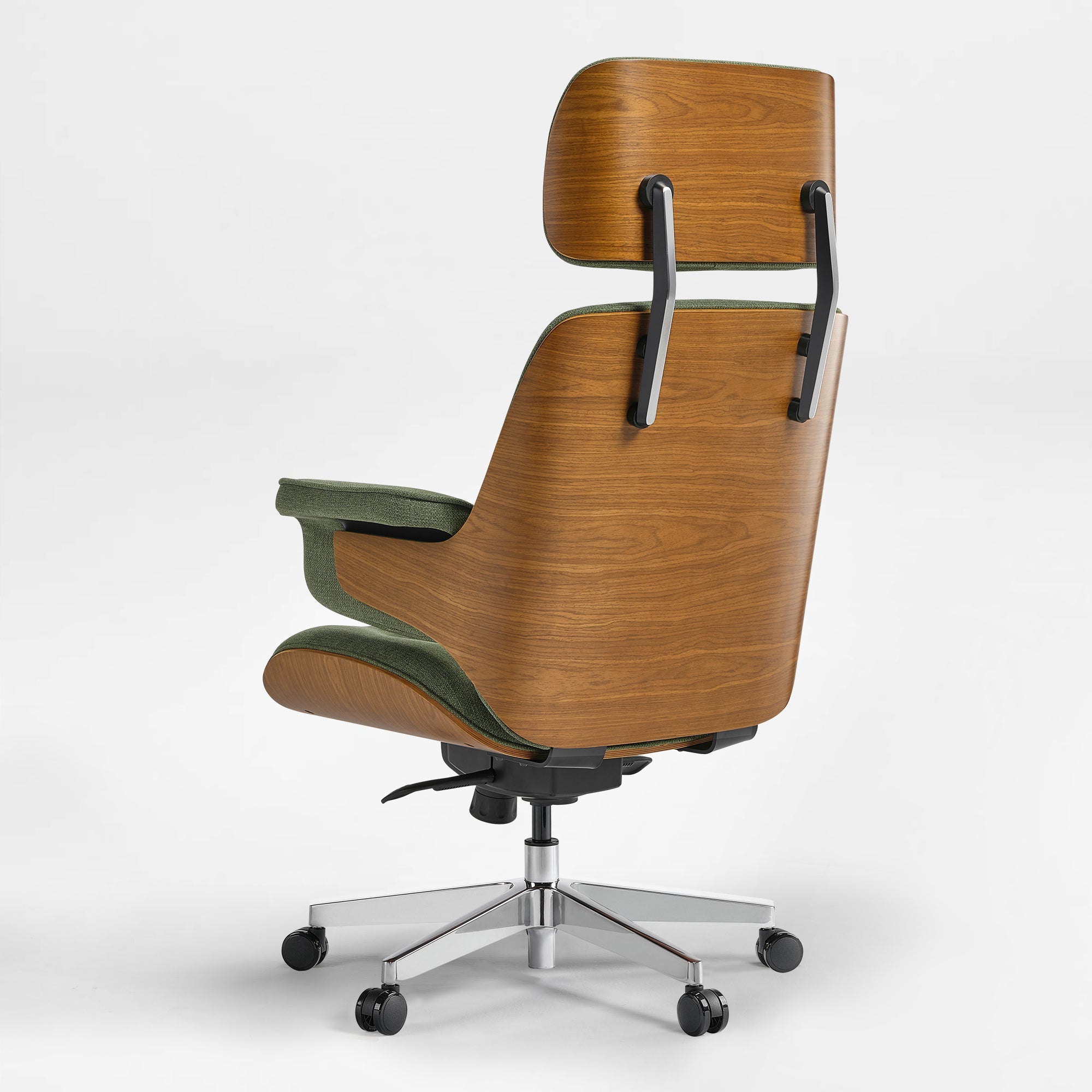 Genuine Leather Executive Office Chair - Classic Ergonomic Design