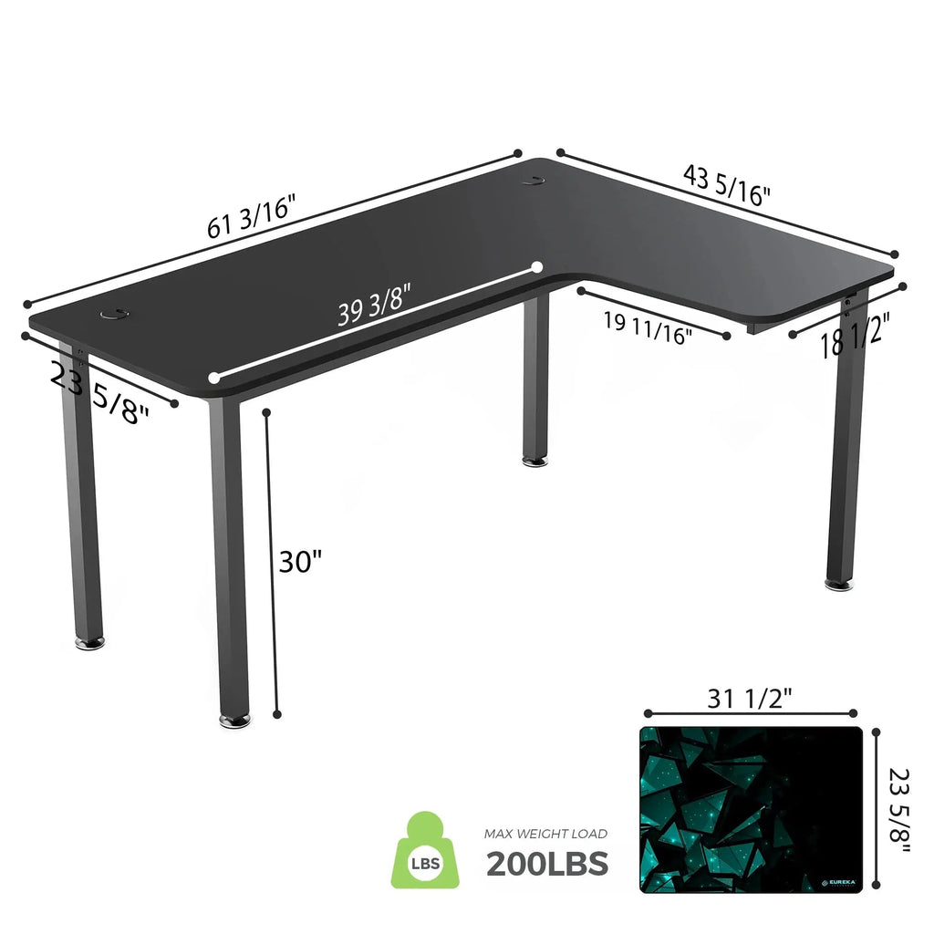 L-Shaped Office Desk (60x23)