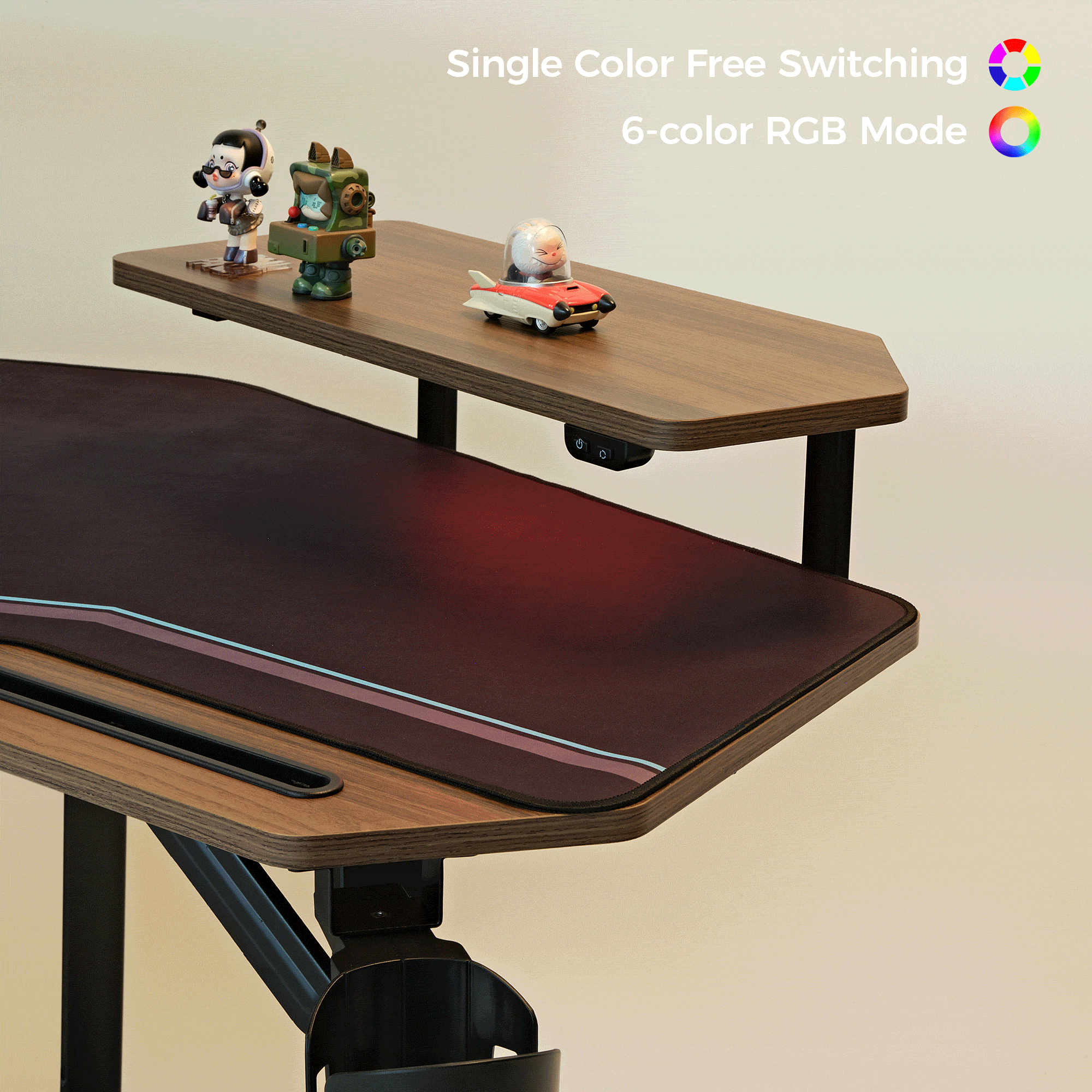Wing-Shaped Studio Desk (73x23)