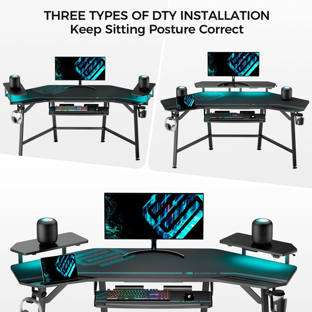 Wing-Shaped Studio Desk (73x23)