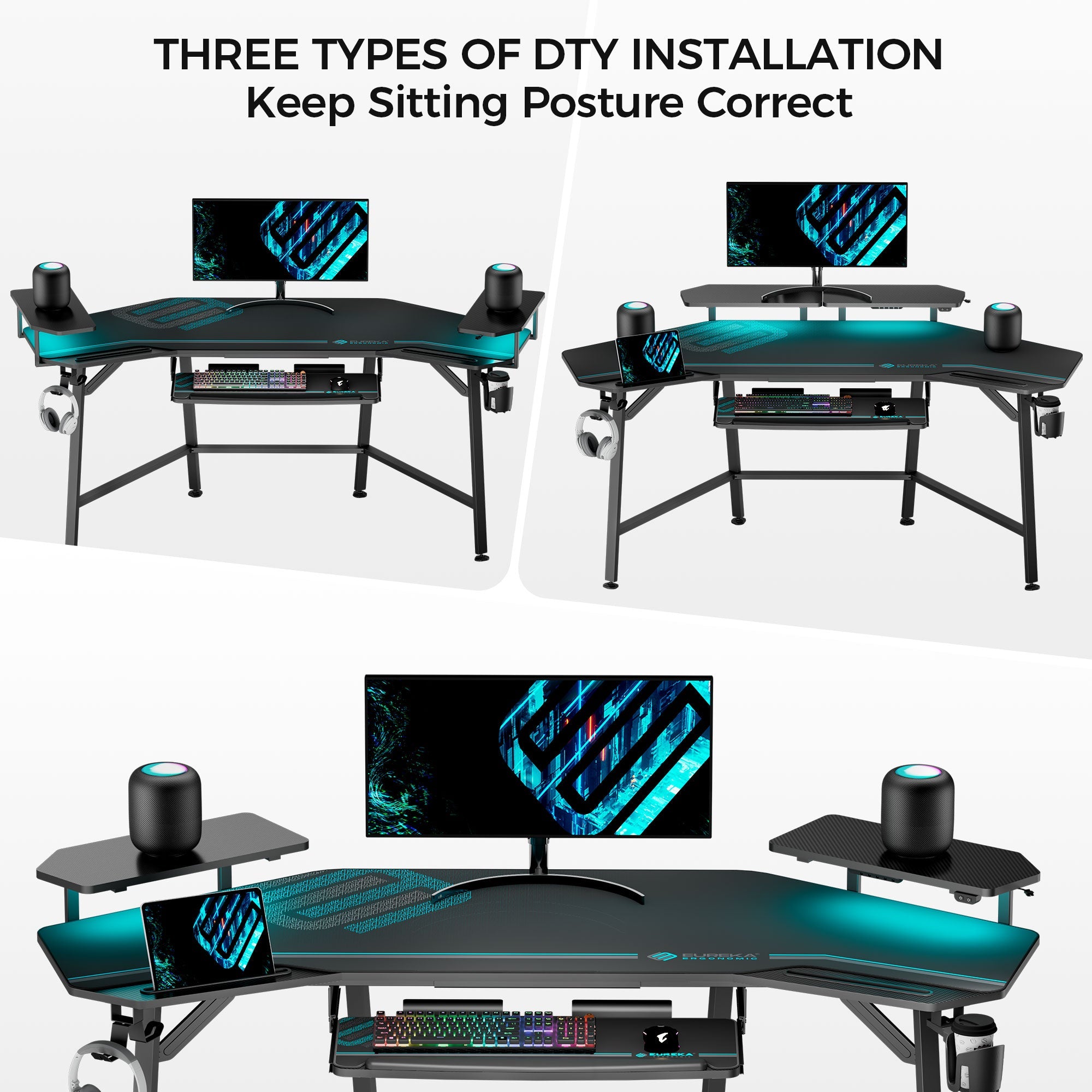 Wing-Shaped Studio Desk (73x23)
