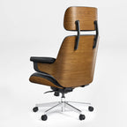 Genuine Leather Executive Office Chair - Classic Ergonomic Design