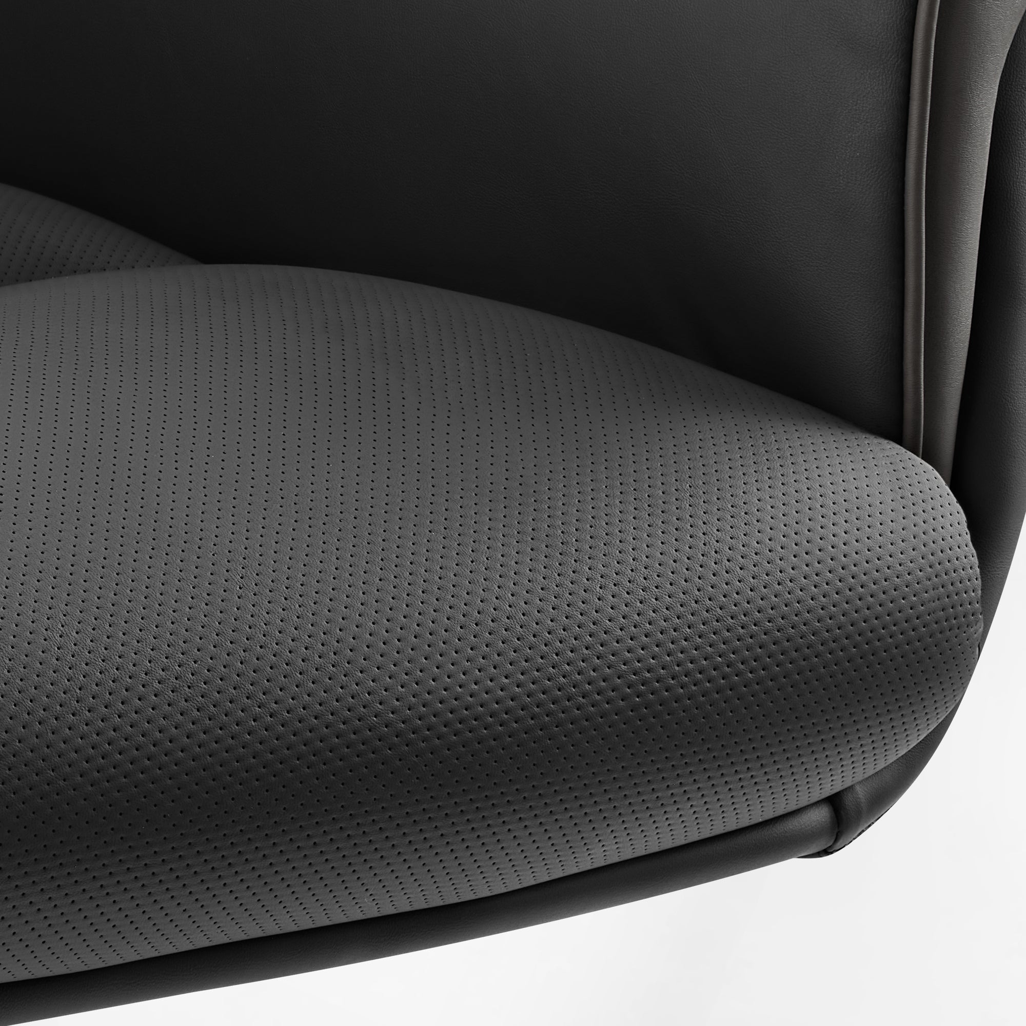 Microfiber Leather Executive Office Chair with Adjustable Headrest