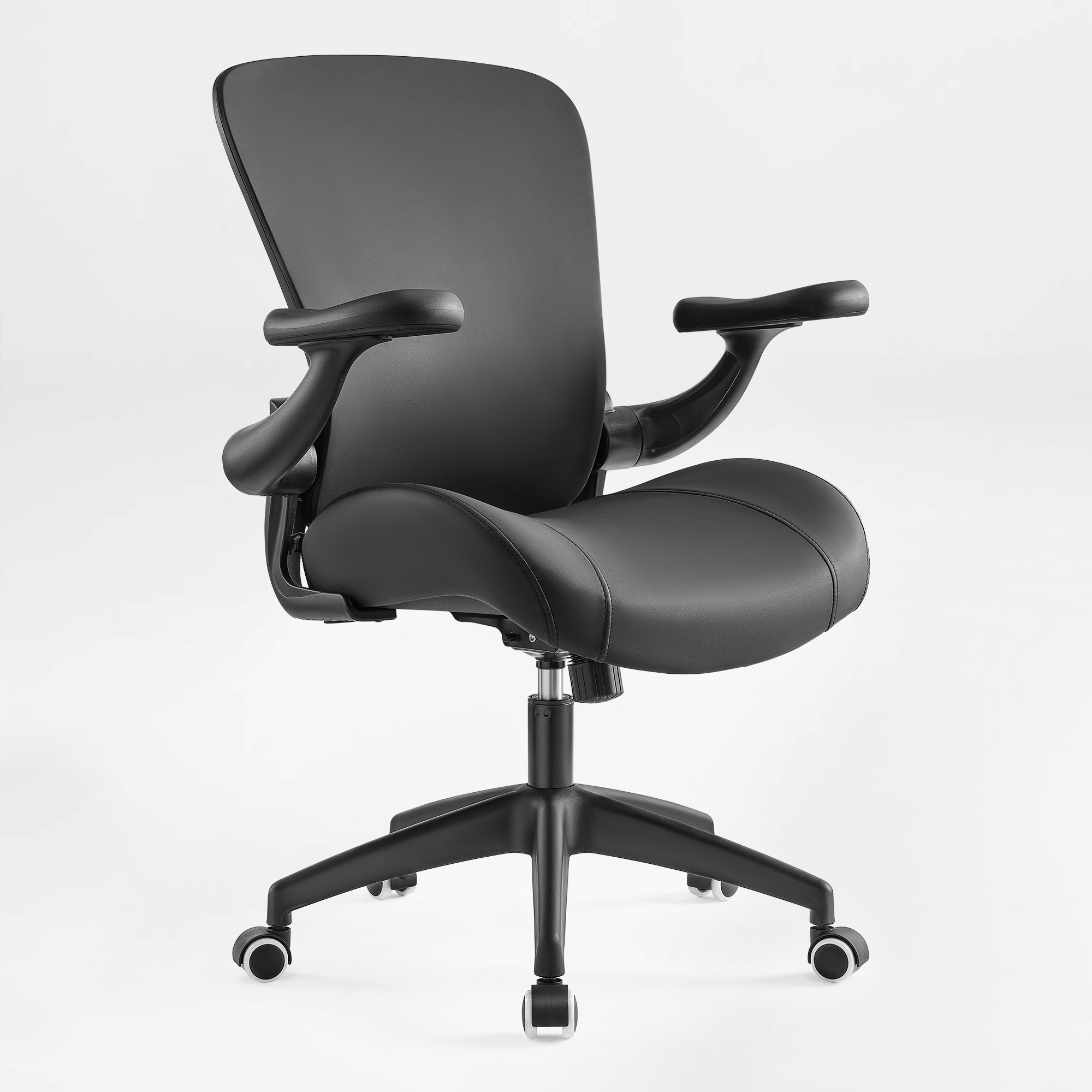 Ergonomic Office Chair - Full PU Leather Versatile Stylish Comfort