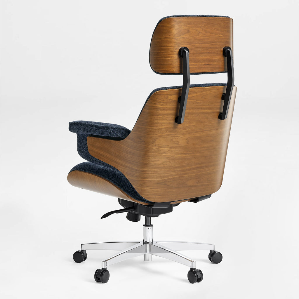 Genuine Leather Executive Office Chair - Classic Ergonomic Design