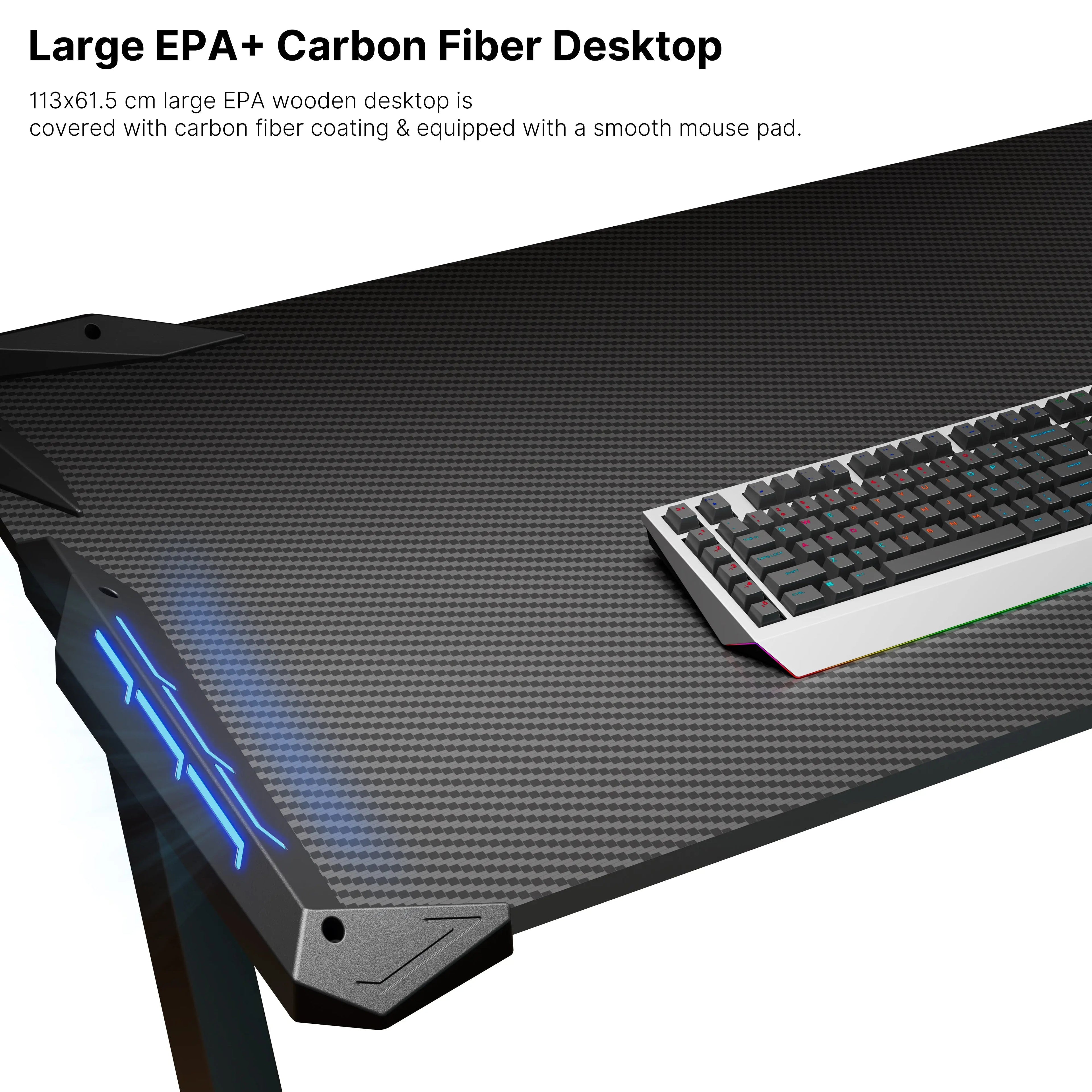 Gaming Desk with Z-shaped Legs (44x24)