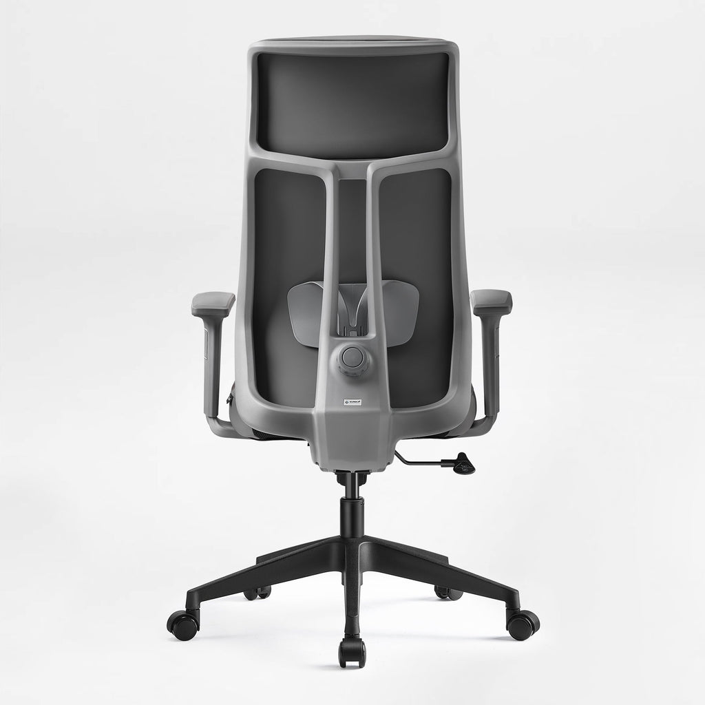 Microfiber Leather Office Chair - Dual-Layer Contoured Ergonomic