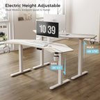 Wing-Shaped Standing Desk (72x23)