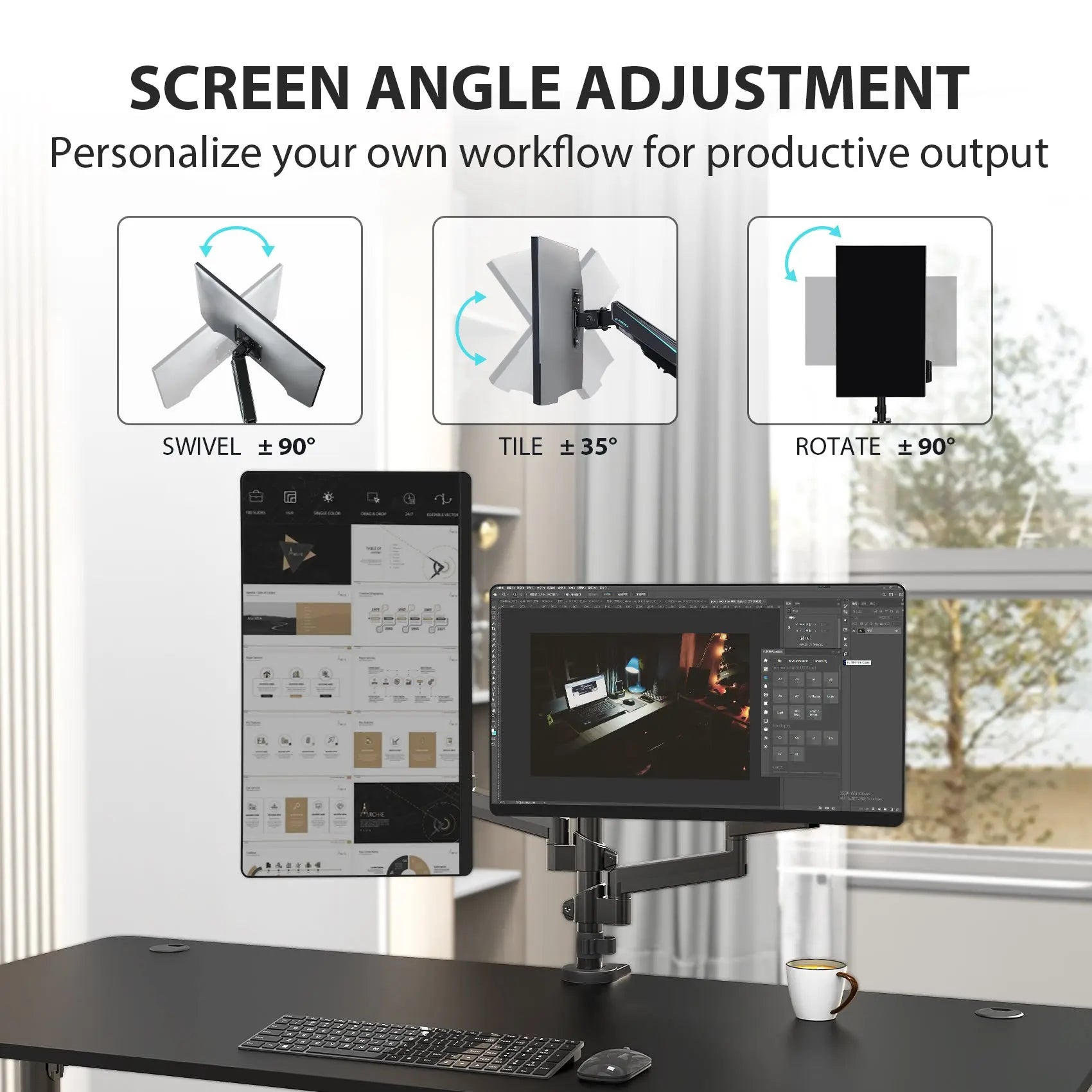 Dual Monitor Arm