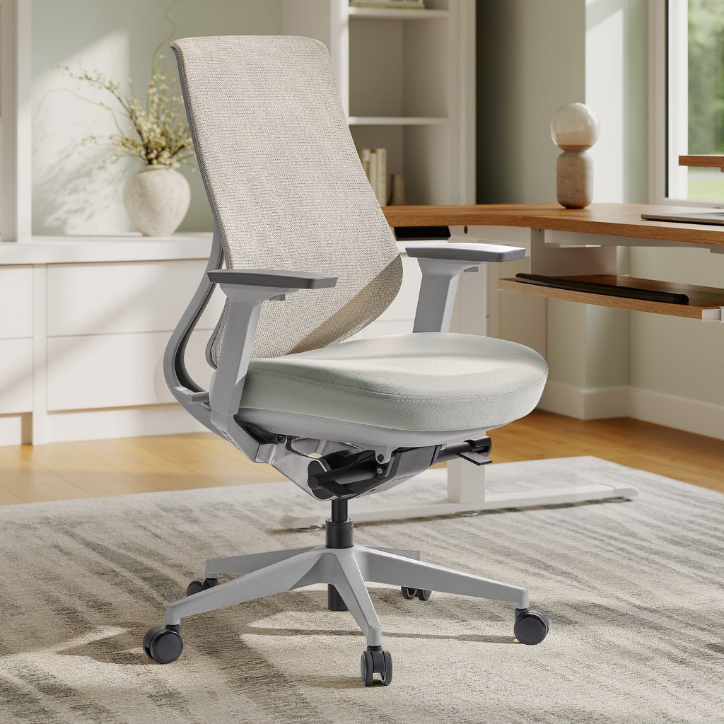 Chaise de Bureau Ergonomique - Silhouette Moderne en Maille Réglage Intelligent