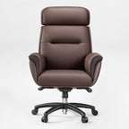 Microfiber Leather Executive Office Chair with Adjustable Headrest