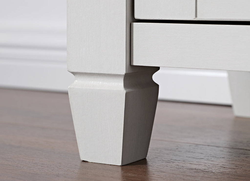 29'' File Storage Cabinet, Dual-Tone Wave Design, White