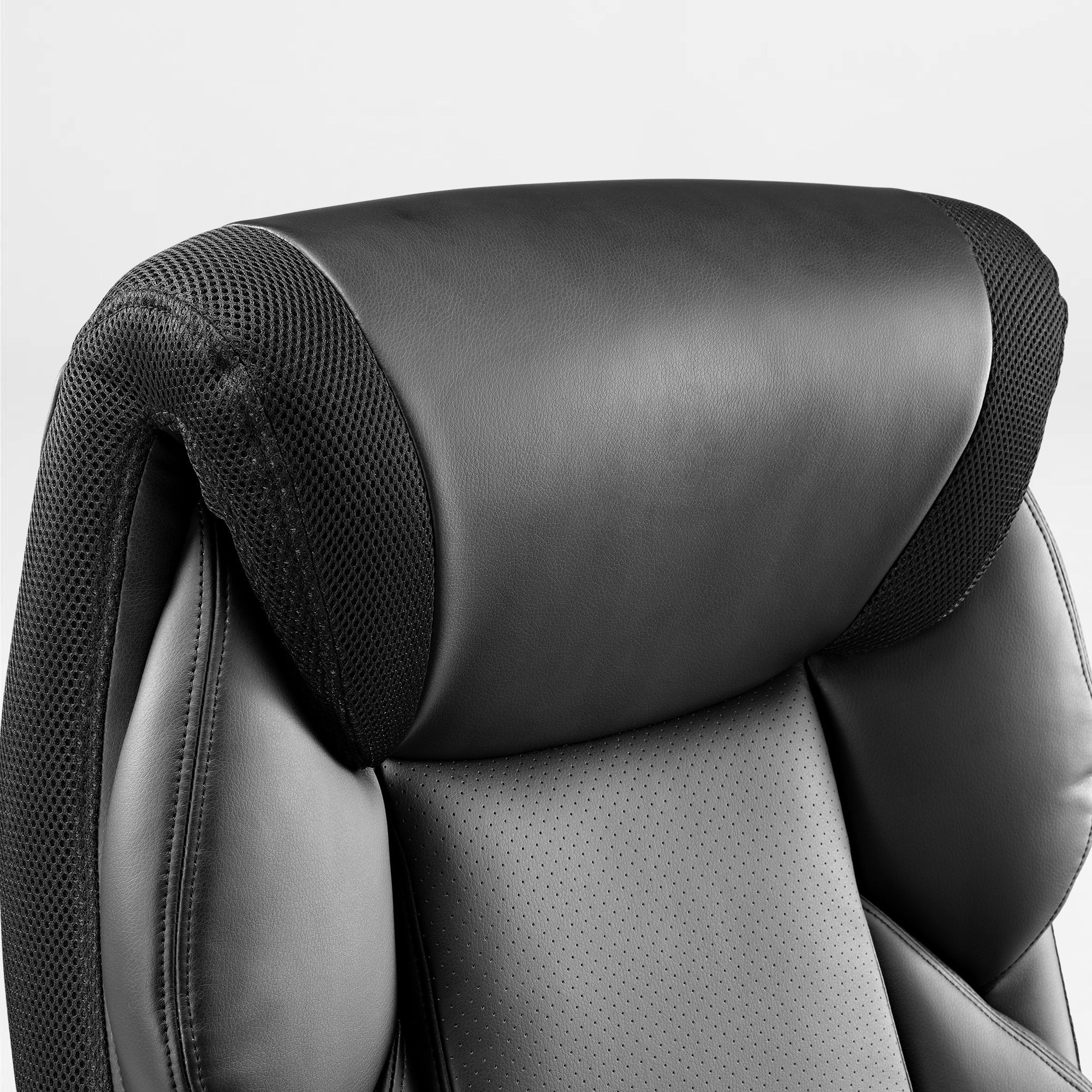 Faux Leather Home Office Chair - Ergonomic Cream