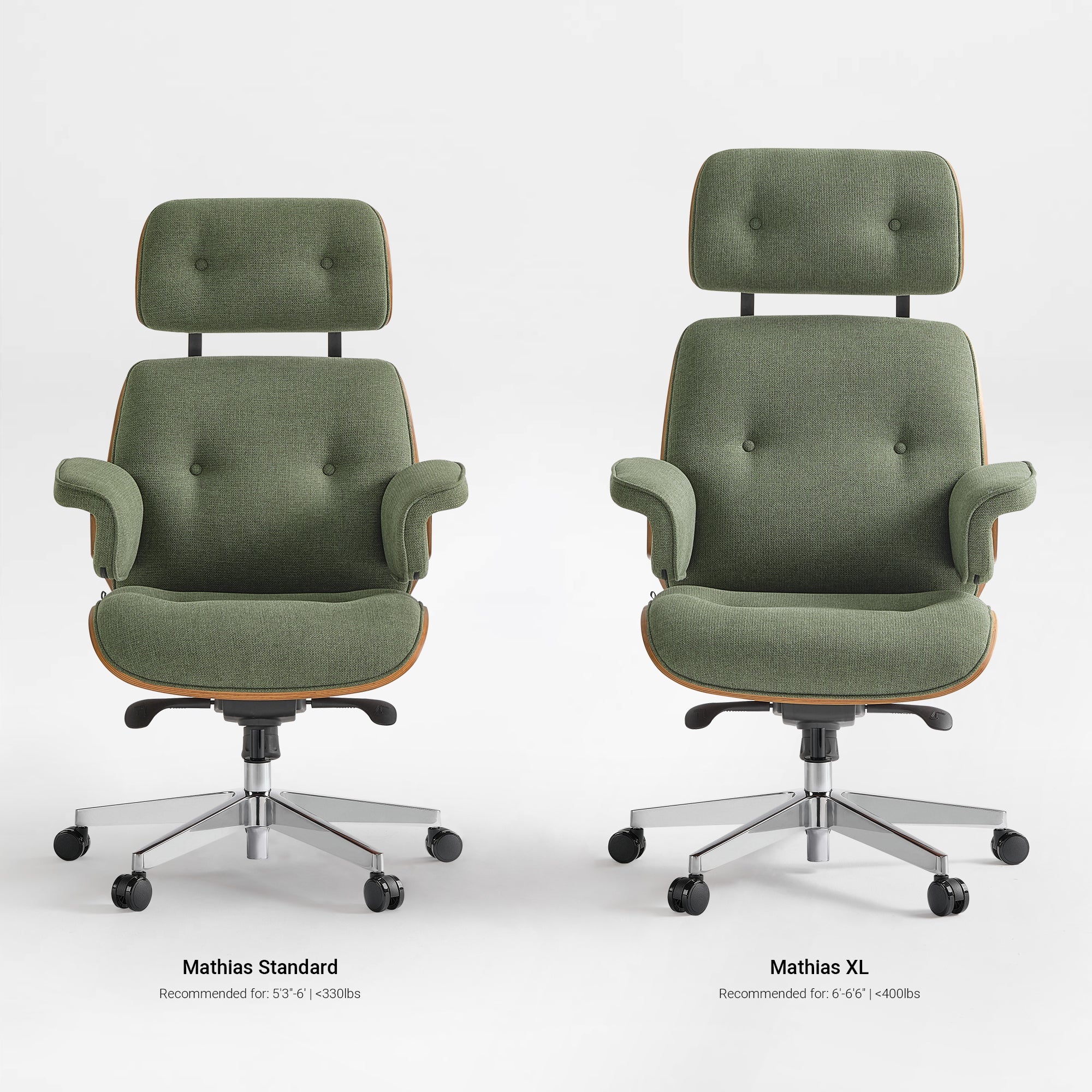 Genuine Leather Executive Office Chair - Classic Ergonomic Design