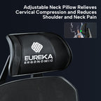 Racing-Style Gaming Chair with Headrest and Lumbar Pillow, Black and Red