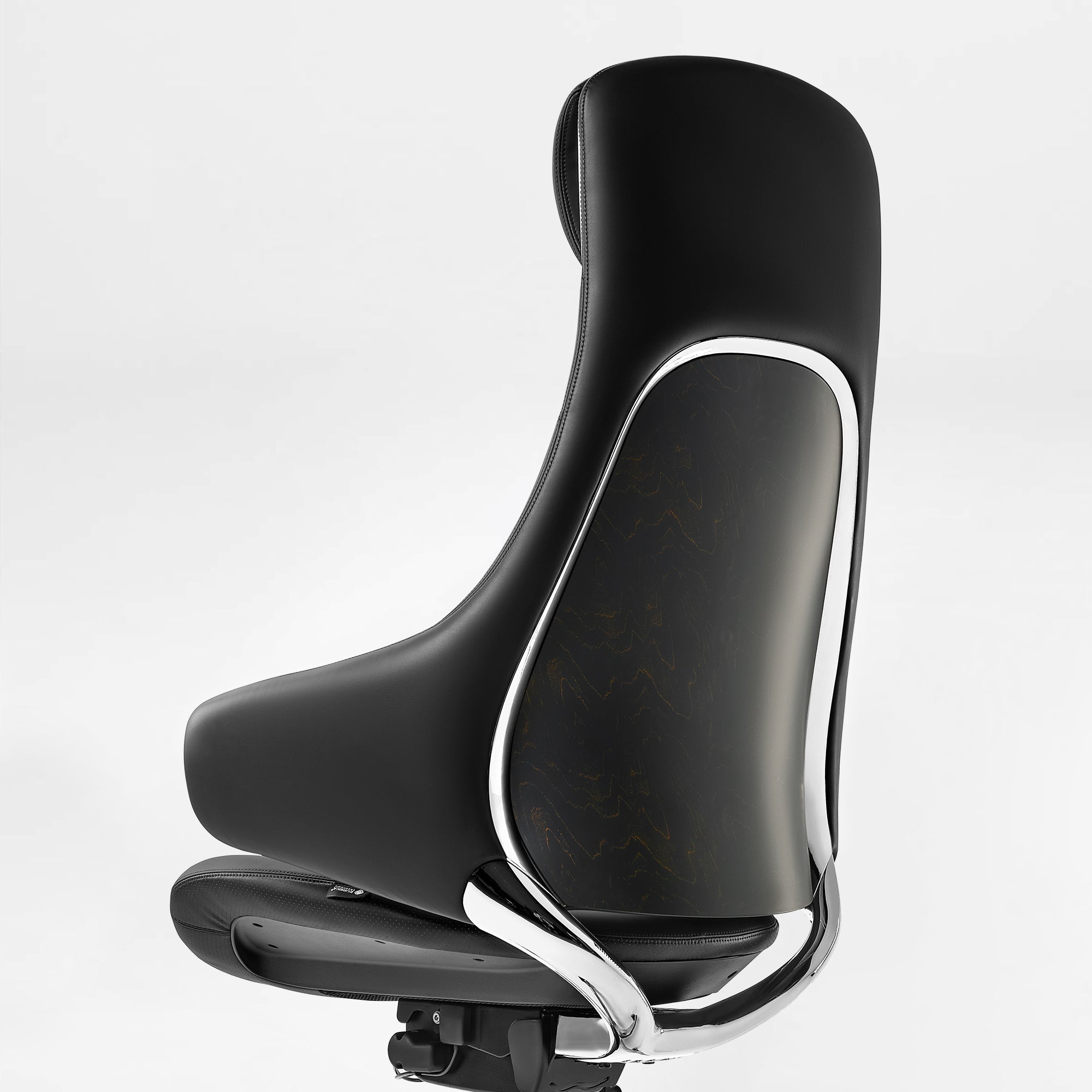 Napa Leather Executive Chair - Soft Curves Upholstered Frame