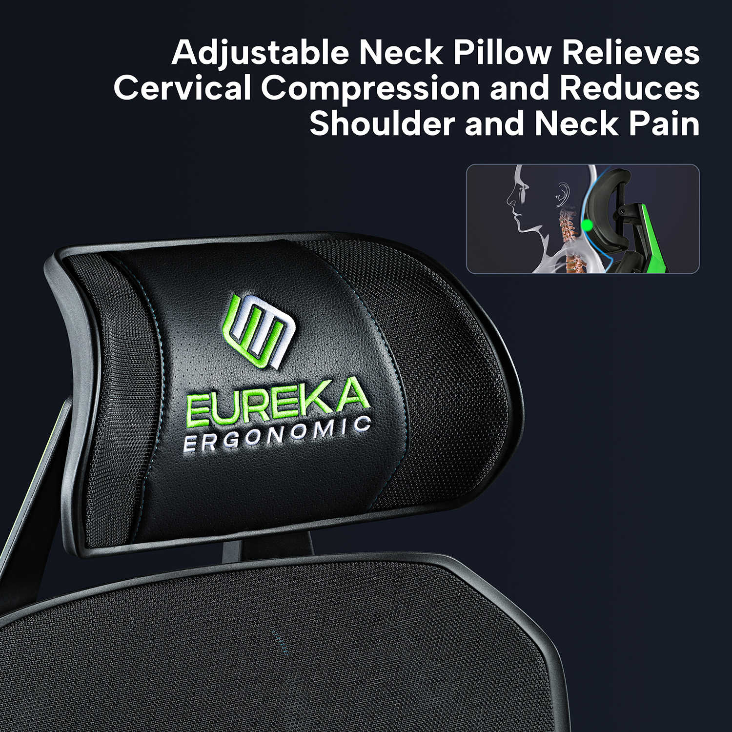 Racing-Style Gaming Chair with Headrest and Lumbar Pillow, Black and Red