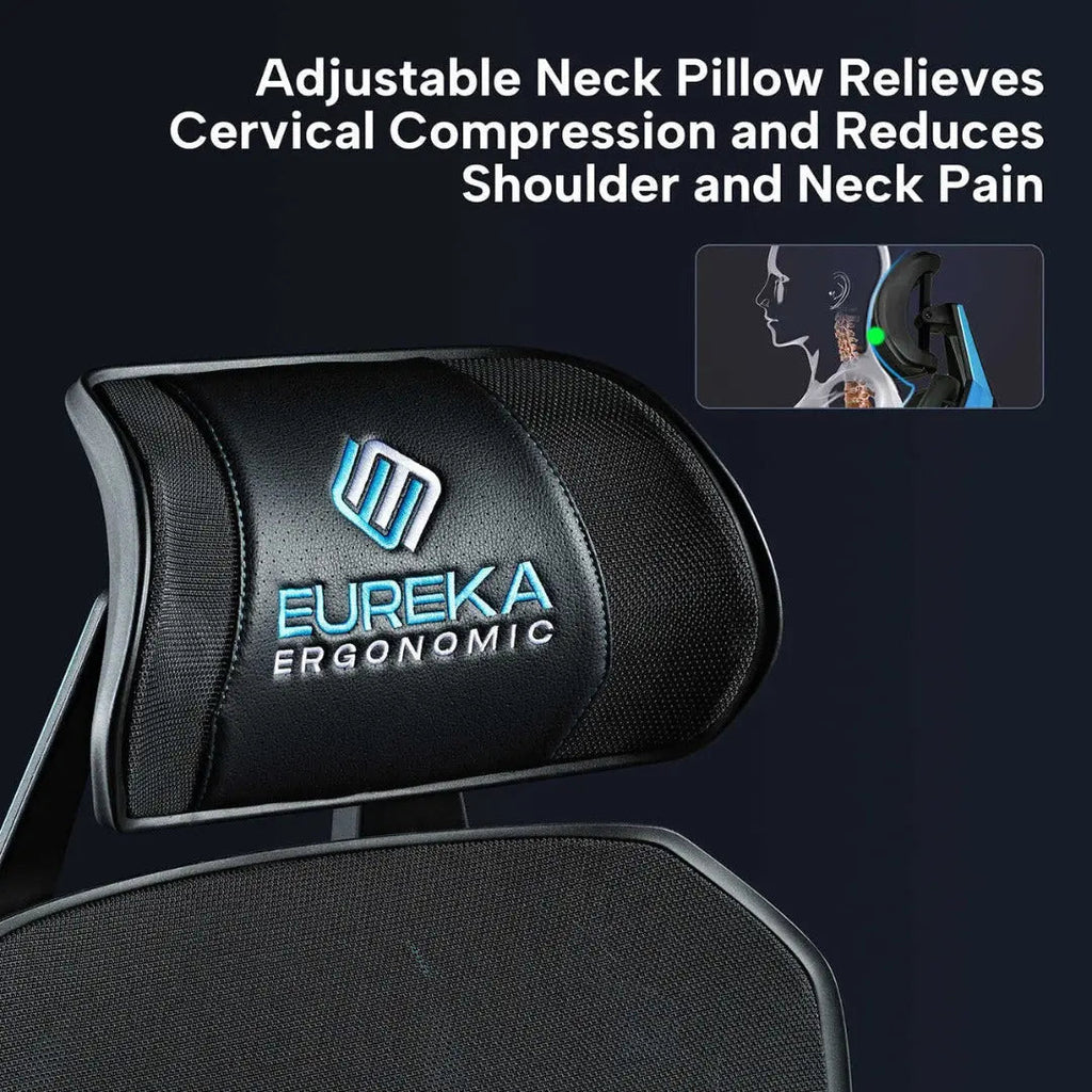 Racing-Style Gaming Chair with Headrest and Lumbar Pillow, Black and Red