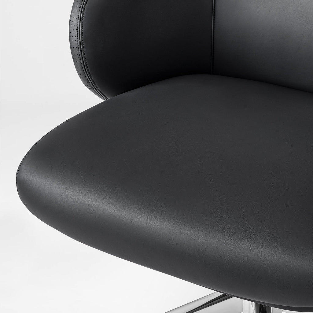 Microfiber Leather Executive Office Chair - Modern Lines Home Office