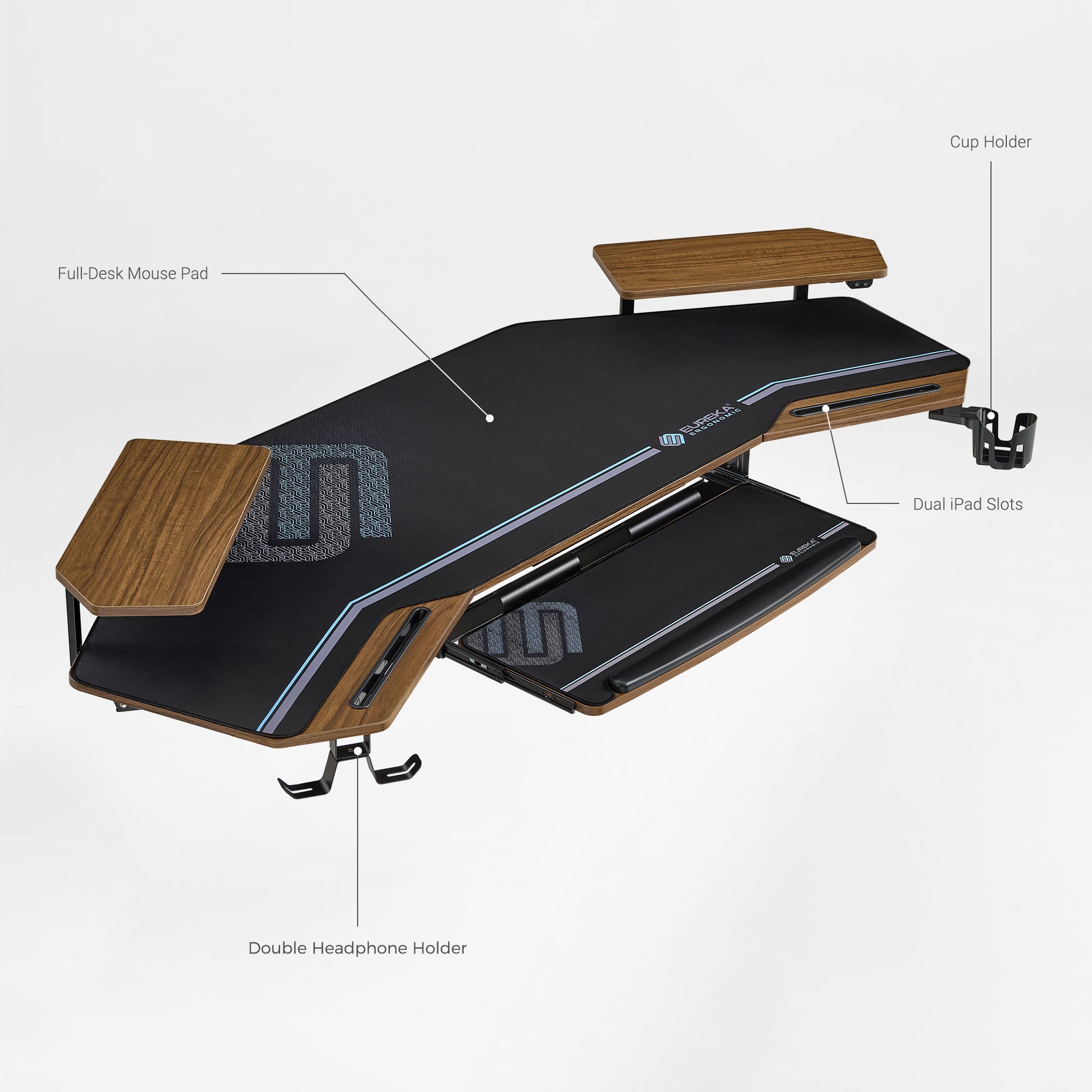 Wing-Shaped Studio Desk (73x23)